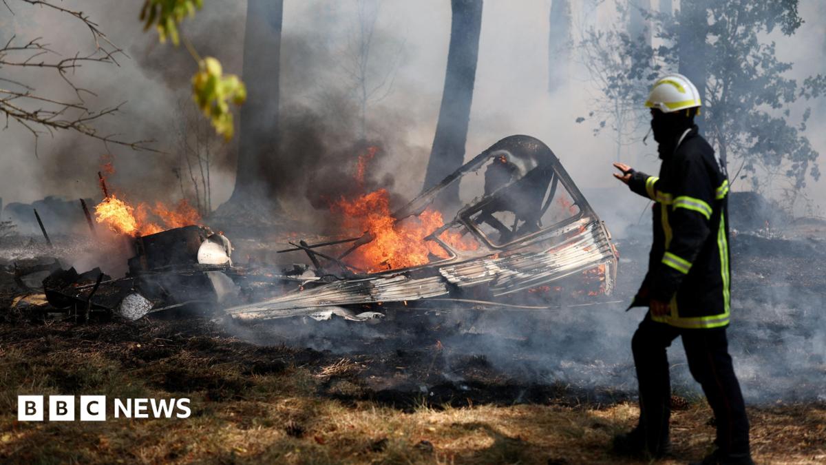 Evacuations Ordered Near Madrid as Wildfires Spread; French Resort Also Hit