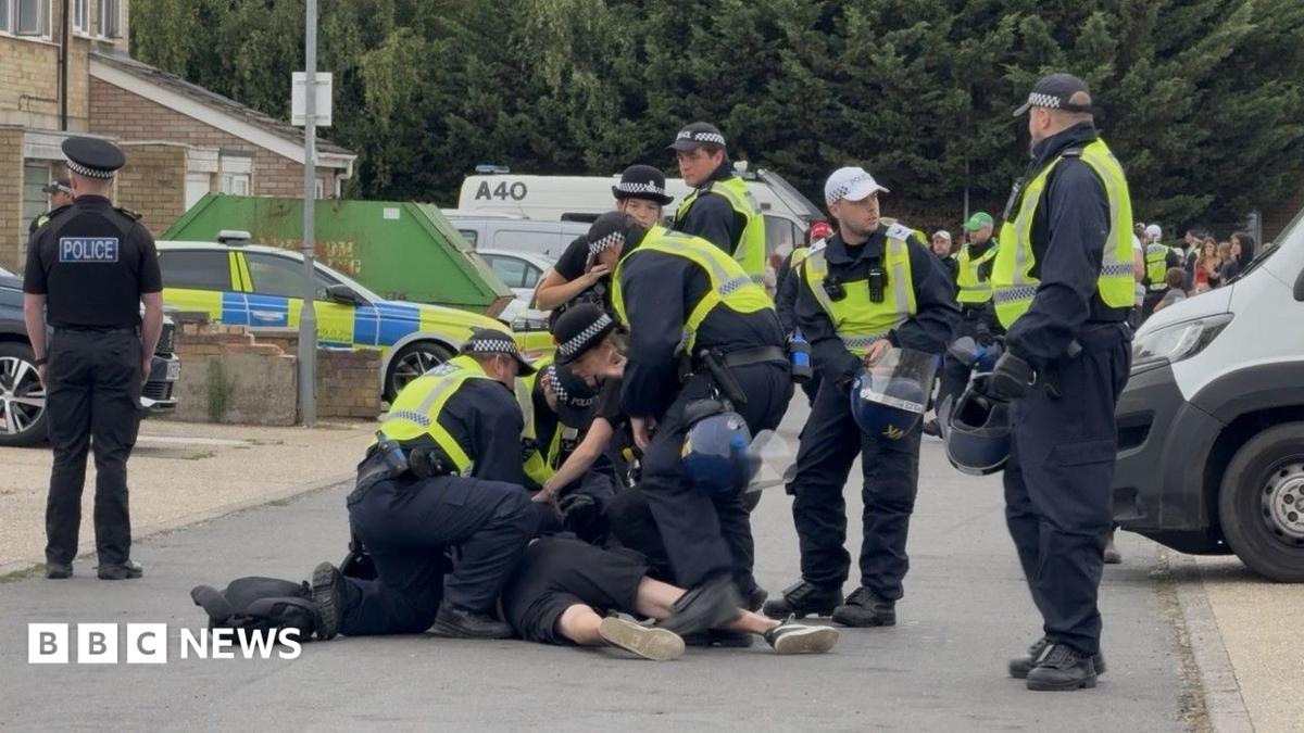 Arrests in Norfolk town as disorder continues for third night
