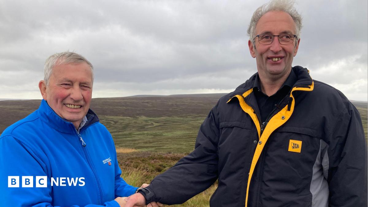 Stroke victim reunited with Dales farmer who saved his life