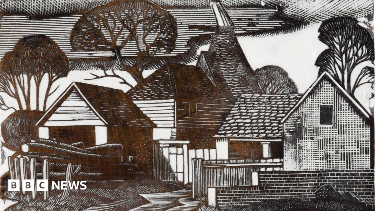 bbc.co.uk - Craig Buchan - George Mackley woodblocks depicting rural Kent set for auction