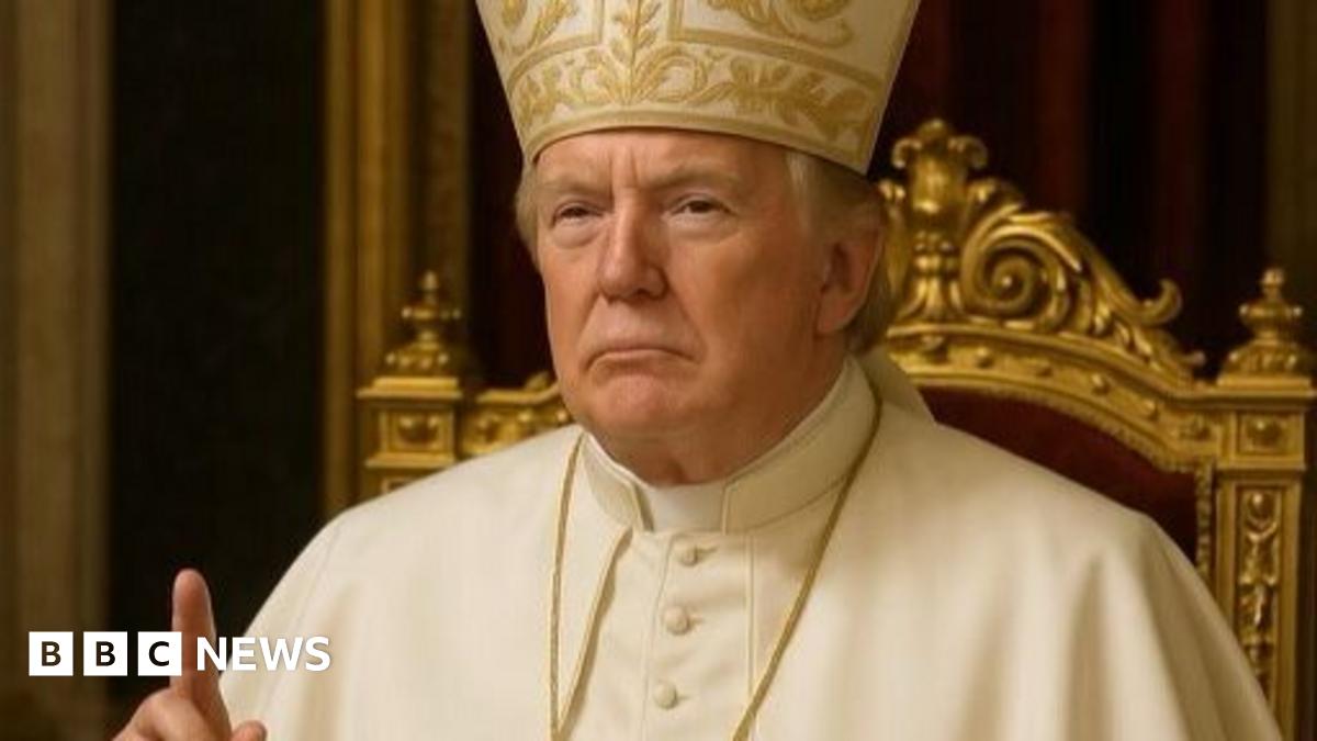 Trump criticised after posting AI image of himself as Pope