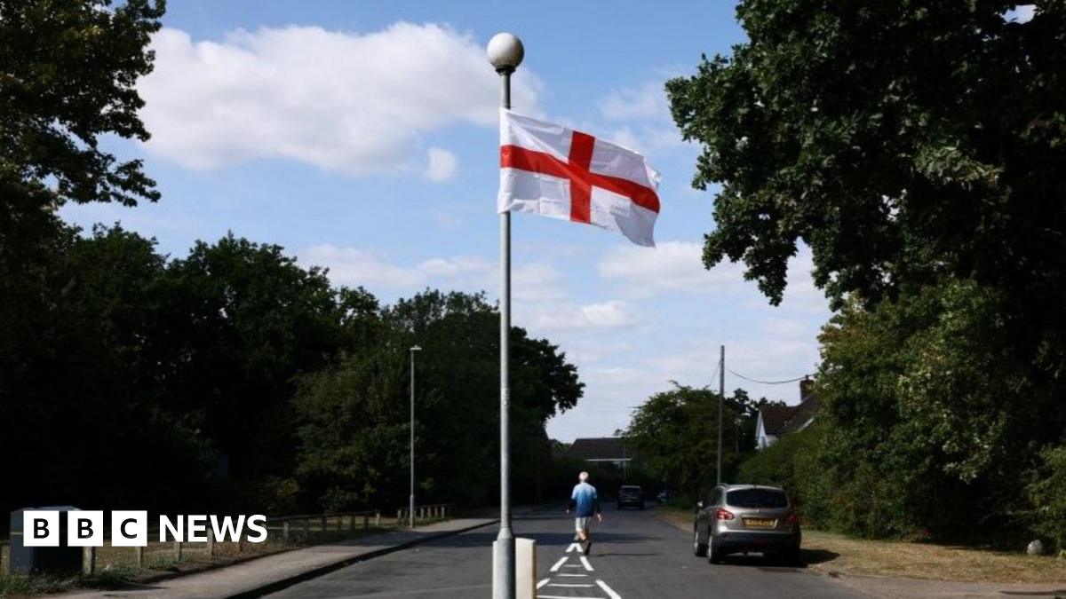 The questions about St George's and union jack flags lining English streets