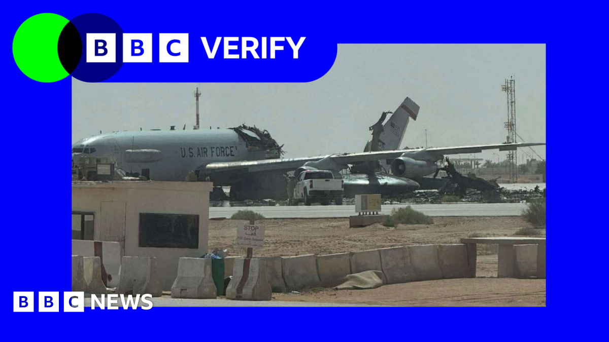 Photos show heavily damaged US radar jet at Saudi base