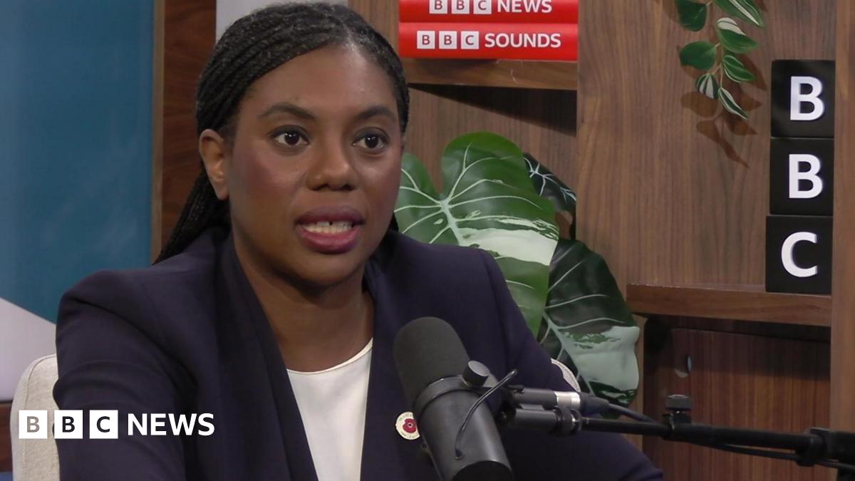 Kemi Badenoch in the Newscast studio 