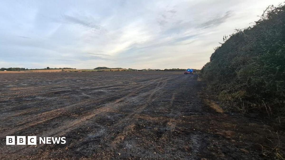 Fire destroys field the size of 70 football pitches