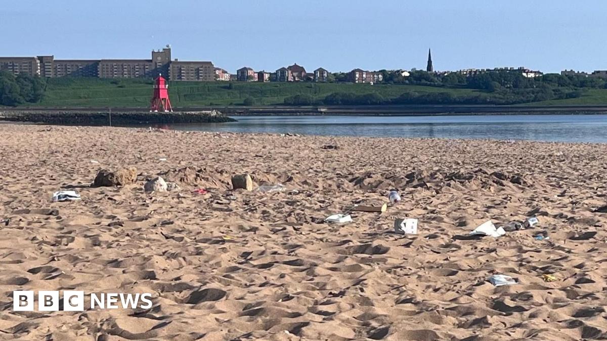 Tonnes of litter left on South Tyneside beaches