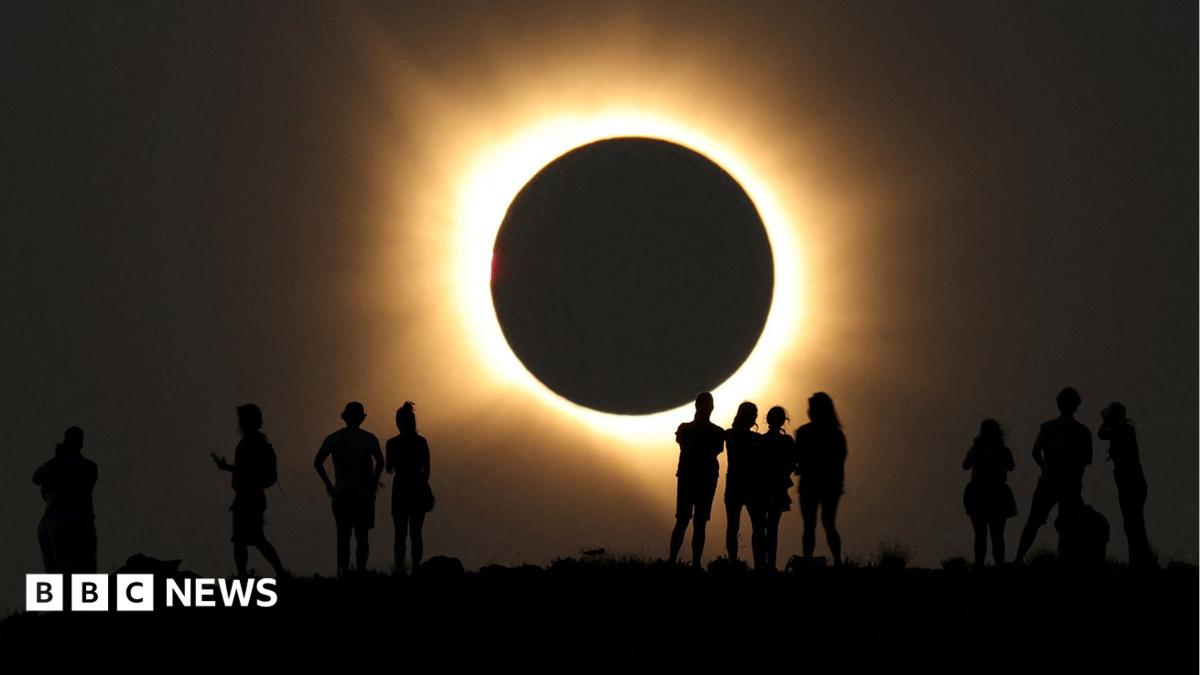 At its peak, most of the UK could watch as more than 90% of the Sun was covered by the Moon - while a rare total eclipse reached totality in Iceland and Spain.