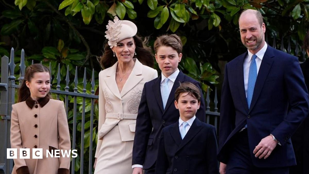 Royals attend Windsor Easter Sunday service