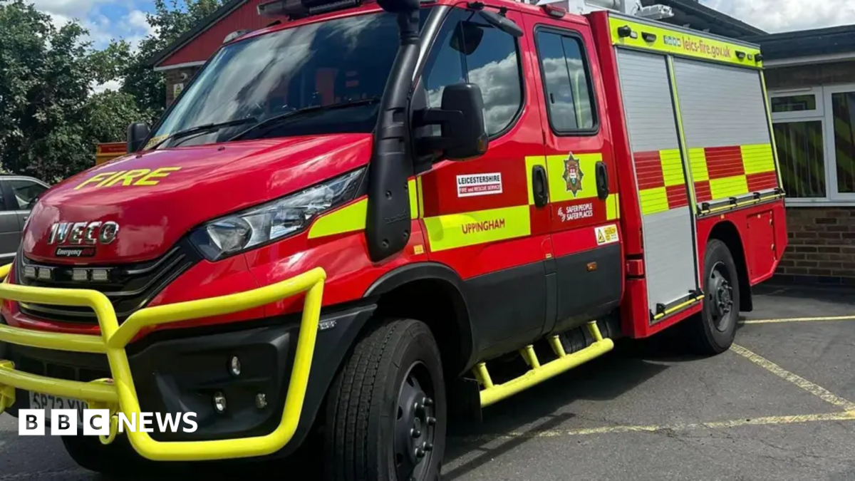 Road closed as Leicestershire crews battle haybale blaze