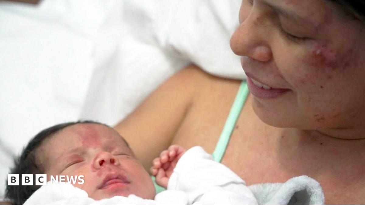 Mum rescued from Venezuela rubble with newborn baby tells BBC how he helped her survive