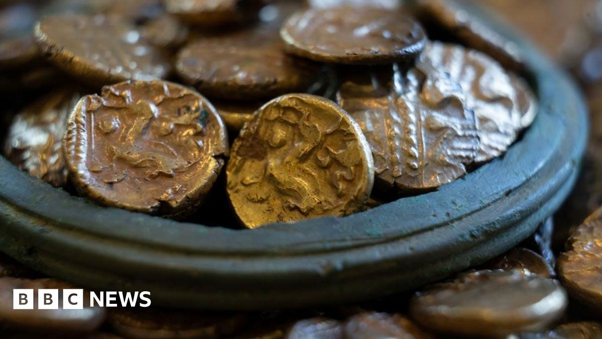 Largest Iron Age gold coin hoard 'one of a kind'