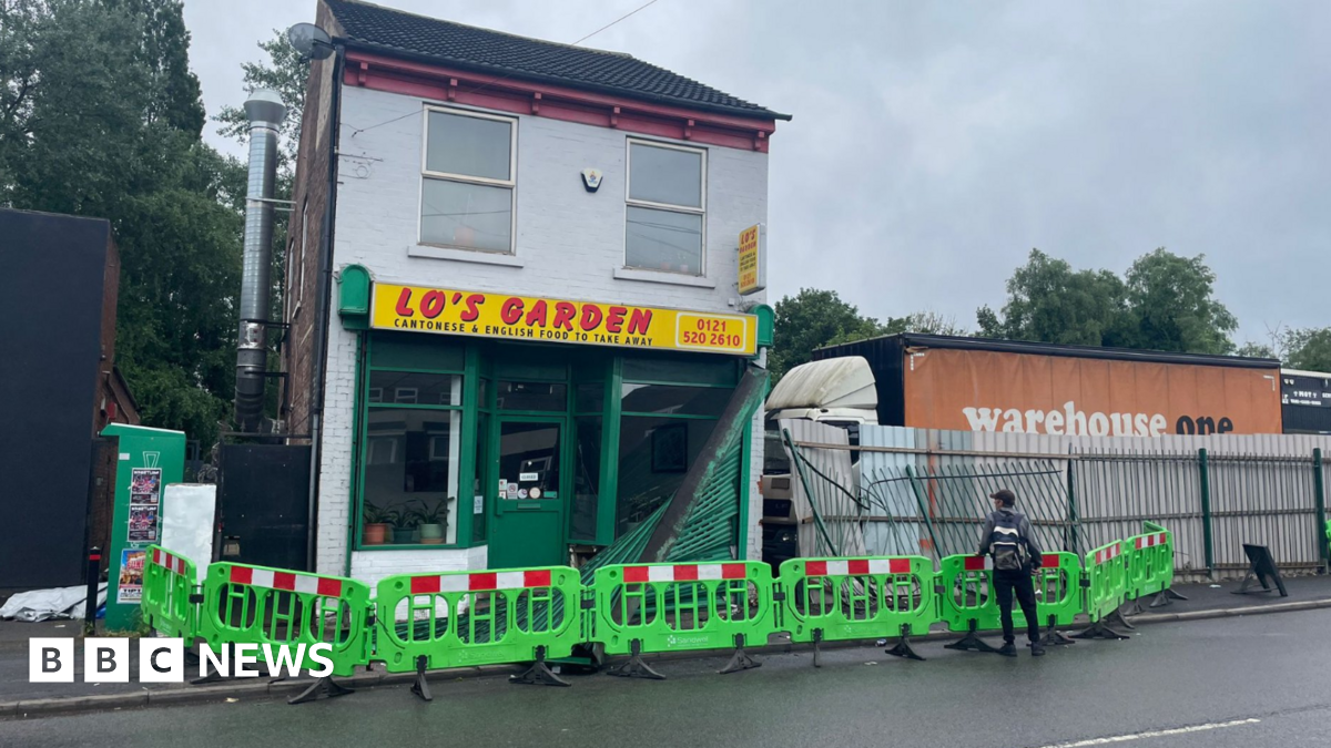 One dead and six hurt as car hits Tipton takeaway