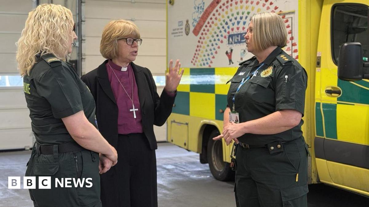Archbishop of Canterbury Dame Sarah Mullally tours ambulance service