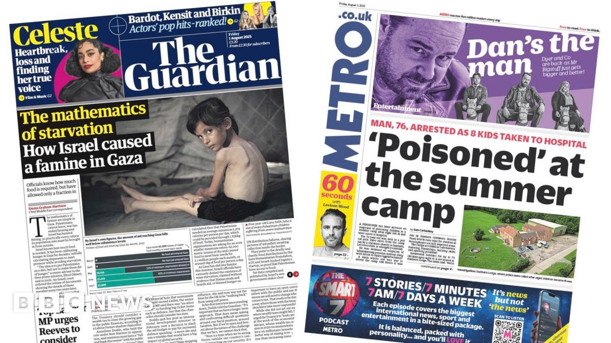 'How Israel caused a famine' and 'Poisoned at summer camp'
