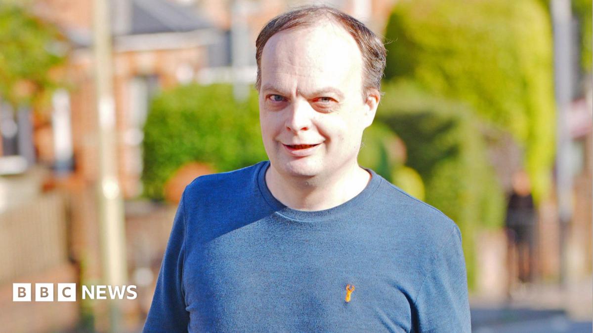 Photo: BBC Philip Jerome arriving at Basingstoke Magistrates' Court, Hampshire, to be sentenced for breaching a restraining order. He