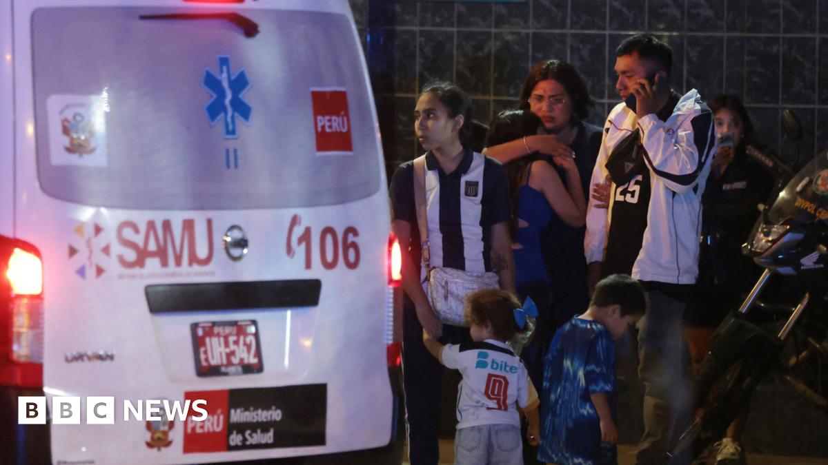 Peru stadium football rally leaves one dead and dozens injured
