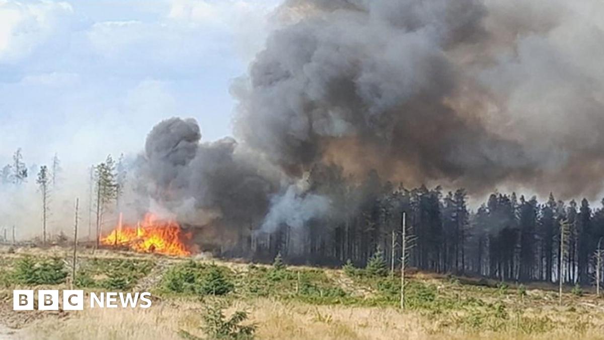 North Yorkshire Langdale moor fire fighters face exploding WWII ordinance