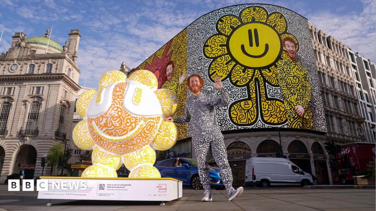 bbc.co.uk - Florence Freeman - Giant Mr Doodle sculptures appear across London's West End