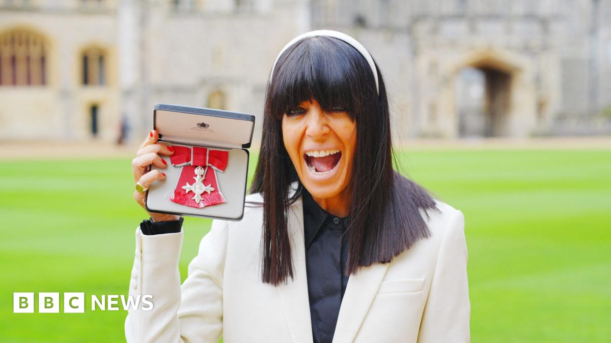 TV faithful Claudia Winkleman made MBE by the King at Windsor Castle