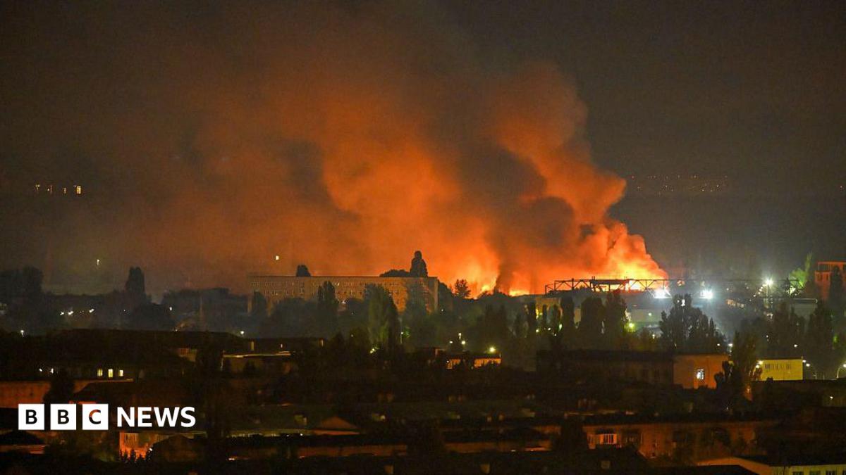 Russian ballistic missile strike on Kyiv kills one and injures others