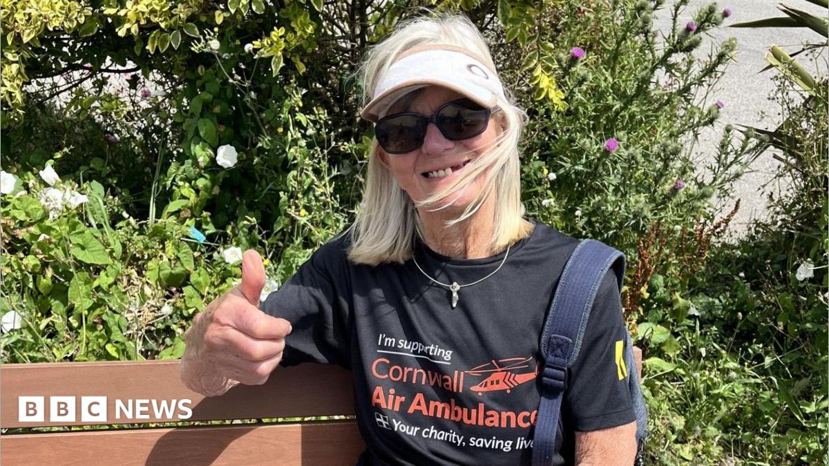 Cornwall 'Super gran' completes marathon walk for charity