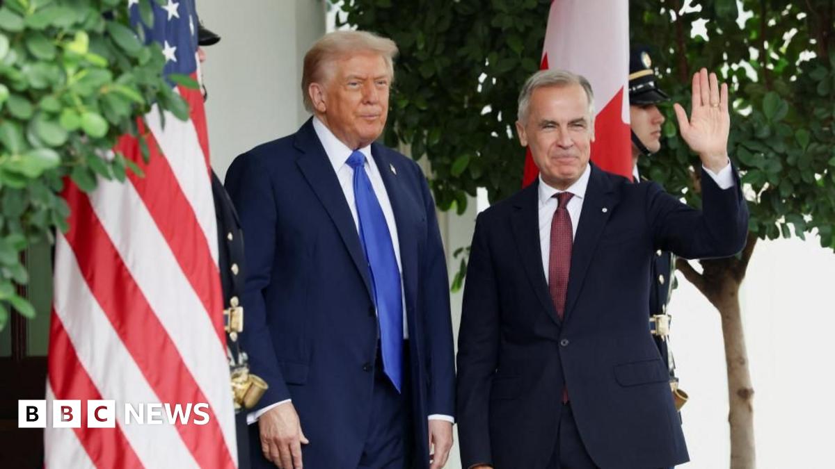 Canadian PM Carney arrives at White House for trade talks with Trump