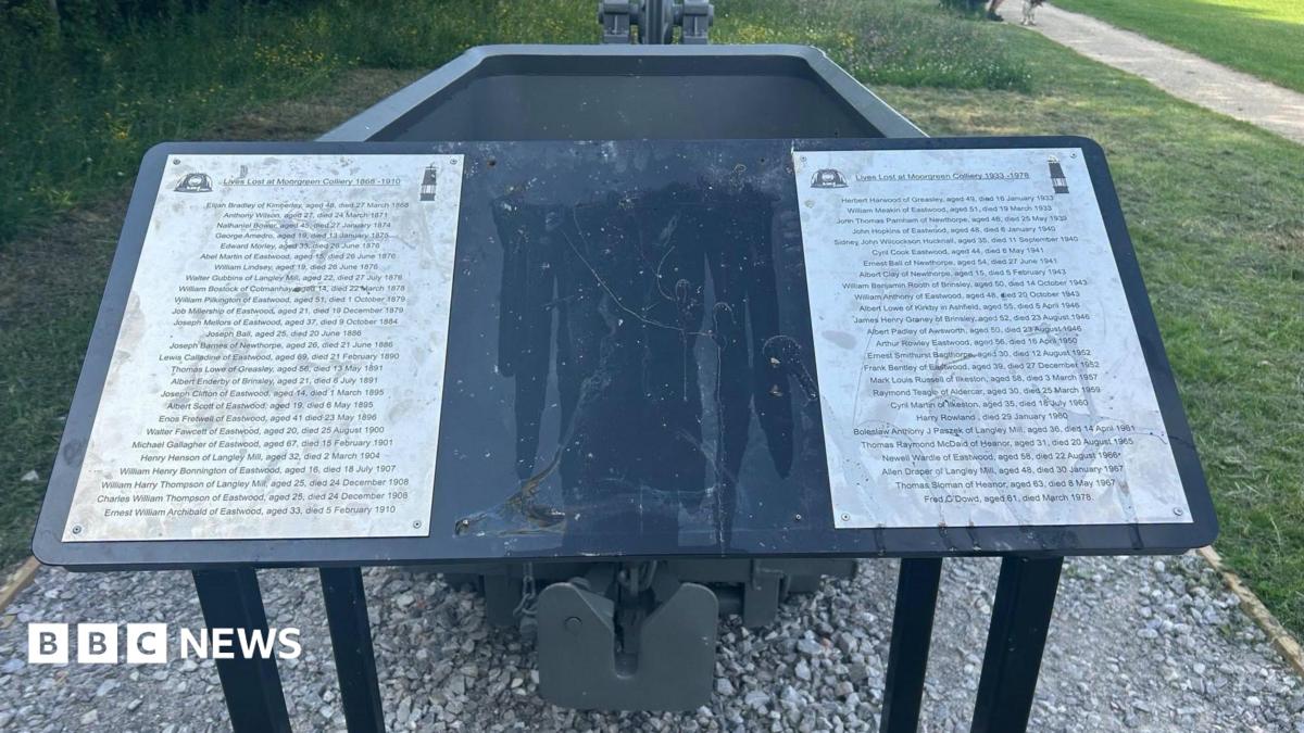 Nottinghamshire nature reserve's miners memorial vandalised