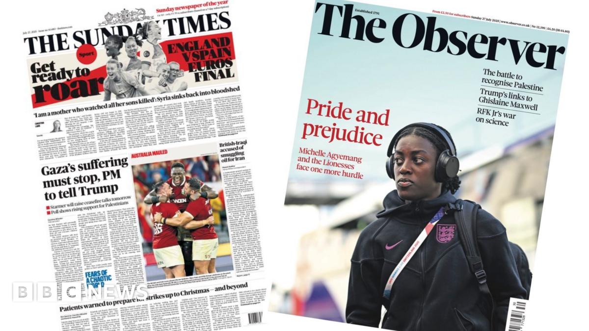 Newspaper headlines: