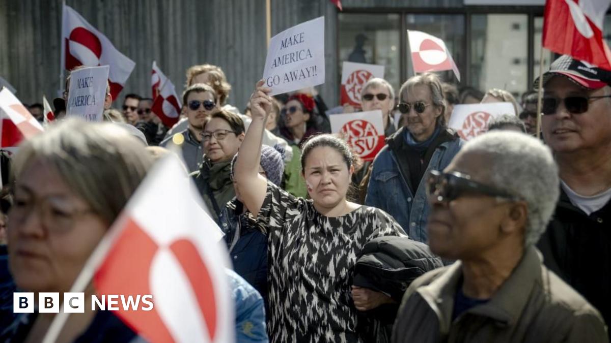 Greenlanders protest against Trump outside new US consulate in Nuuk  www.bbc.co.uk