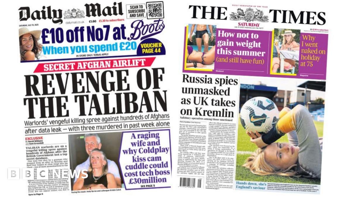 Newspaper headlines: Taliban 'revenge' and Labour's 'case for power'
