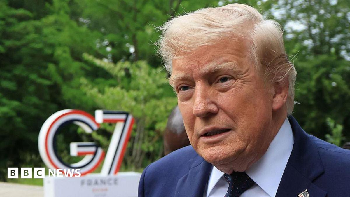 The president, speaking on the final day of G7 summit, says the US could "go back to dropping bombs" if he doesn't like the agreement.