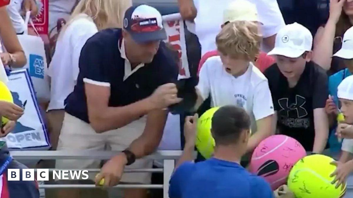 CEO Piotr Szczerek who snatched boy's hat at US Open says he made 'huge