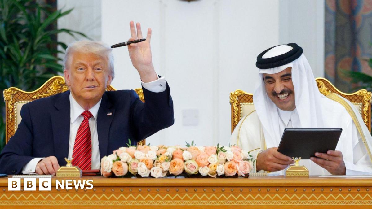 Trump announces deals with Qatar after praising 'tough, attractive' Syrian president