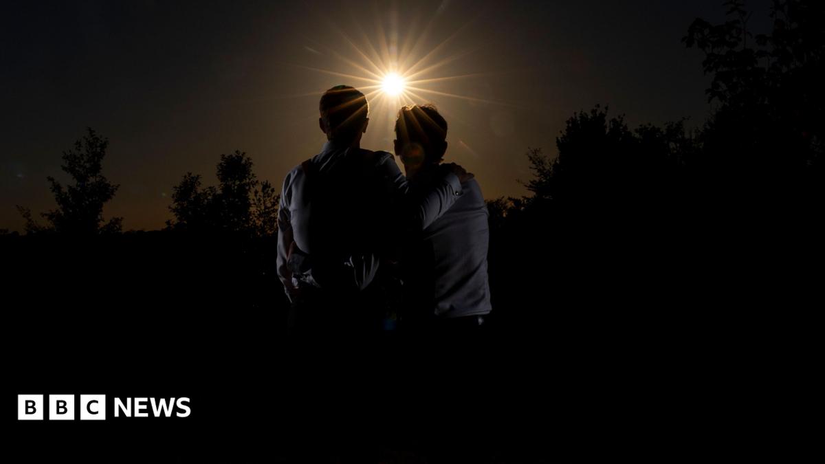 Couple weds during solar eclipse after years of planning