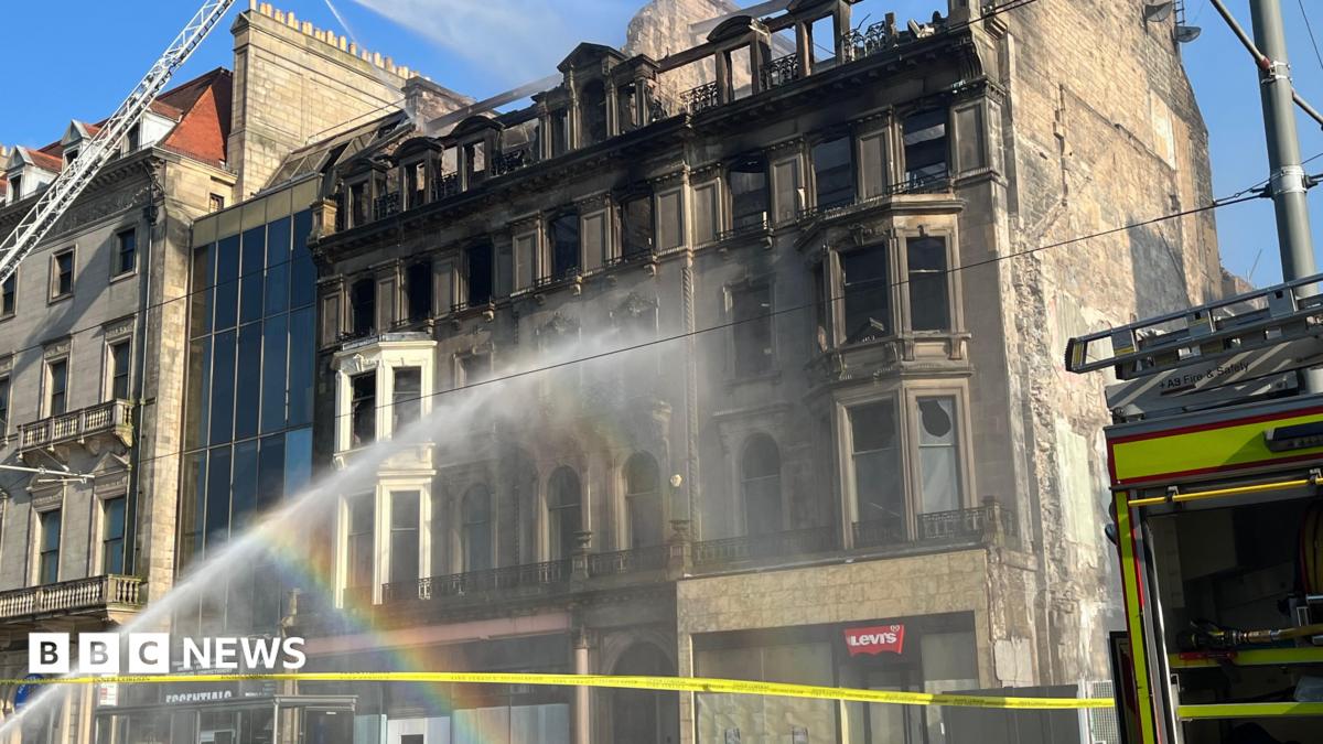 Historic building wrecked in major blaze on Edinburgh's Princes Street