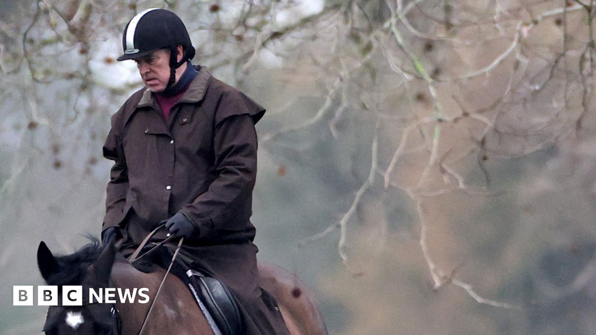 Why did Andrew Mountbatten-Windsor leave Royal Lodge in such a hurry?