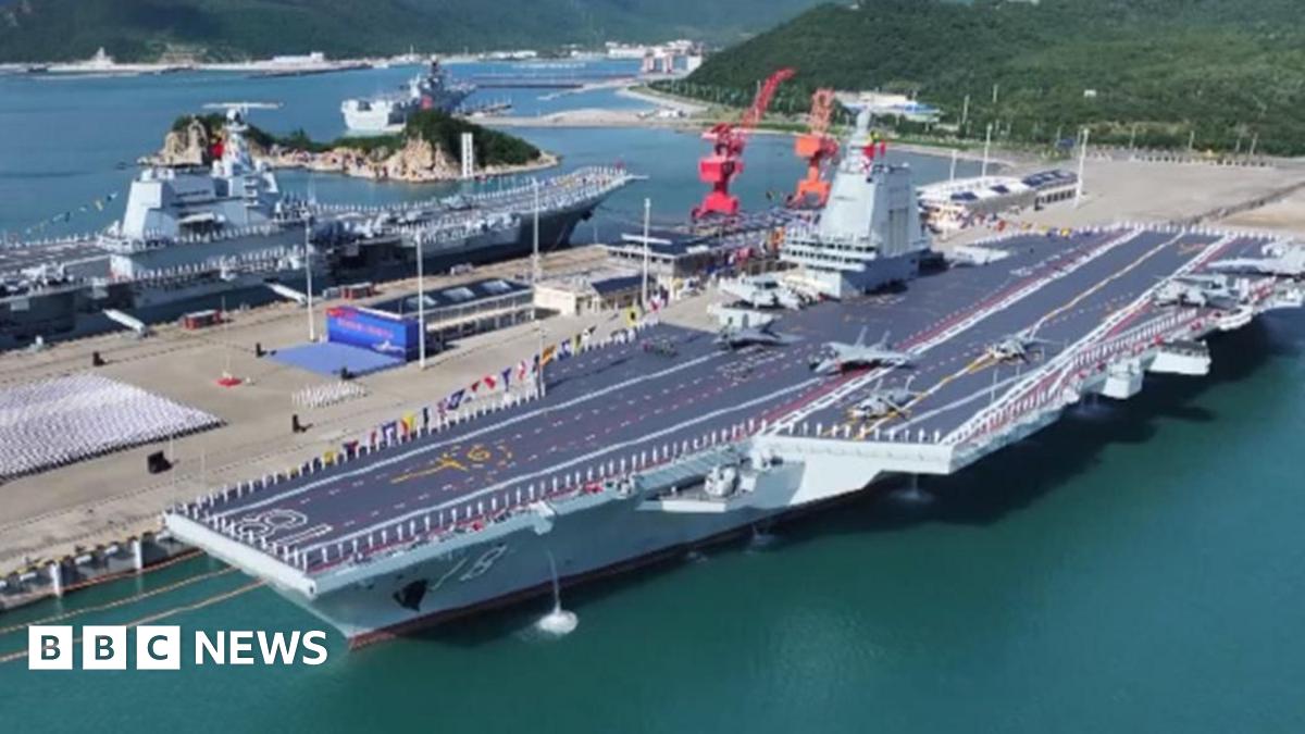 China launches advanced aircraft carrier the Fujian in naval race with the US