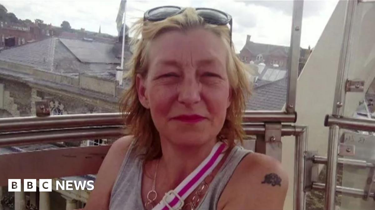 A family hand-out picture of Dawn Sturgess. She has short blonde hair and has sunglasses on her head.