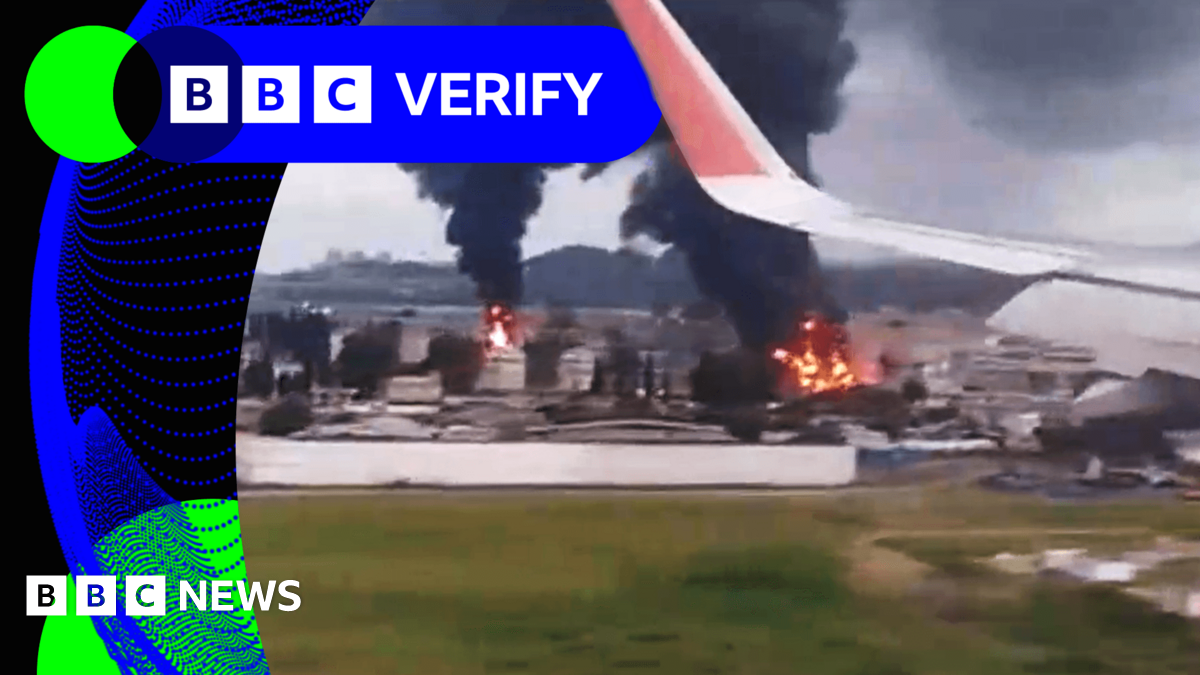 BBC Verify Live: Assessing footage as Ukraine and Russia trade drone strikes thumbnail