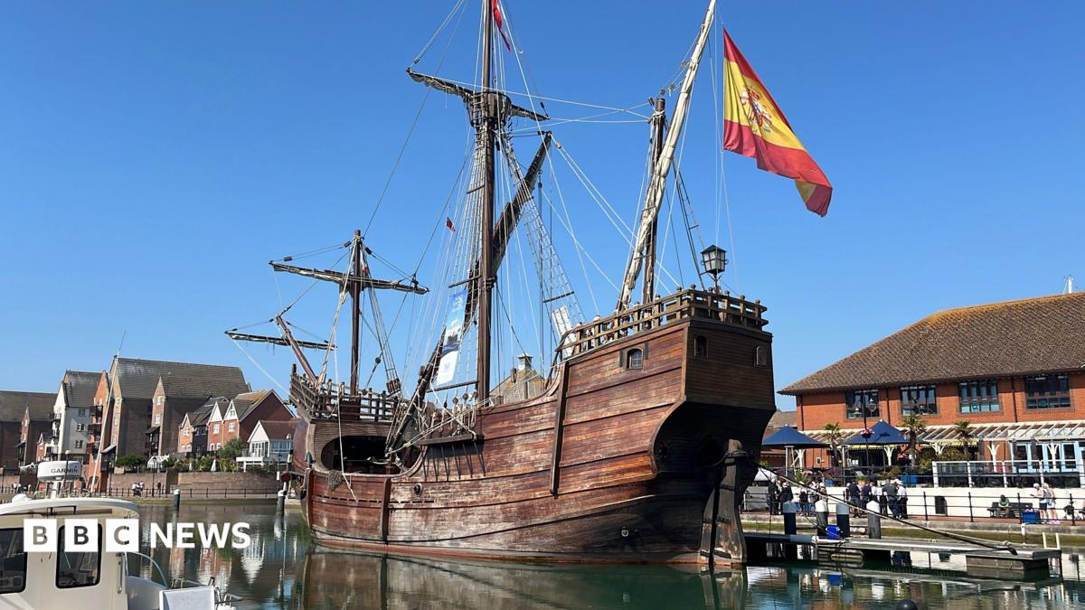 Replica Columbus ship arrives in Eastbourne