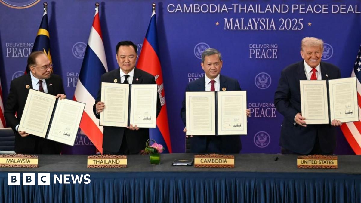 Trump oversees signing of ‘historic’ Thailand-Cambodia ‘peace deal’ – live updates  www.bbc.com