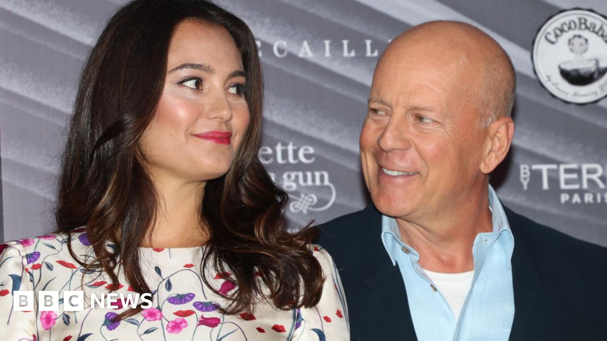 Bruce Willis's wife says he is in great health but brain failing