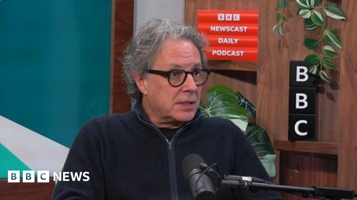 Ian Russell talking on newscast