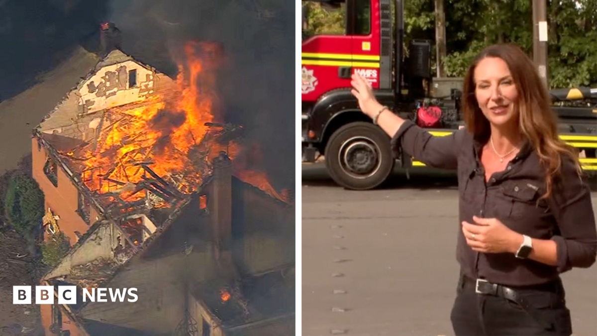 Watch: 'Carnage' in Stourbridge as houses destroyed by fire