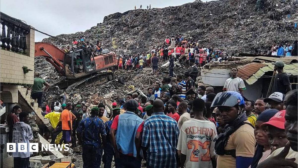 Guinea rubbish landfill collapse kills 30