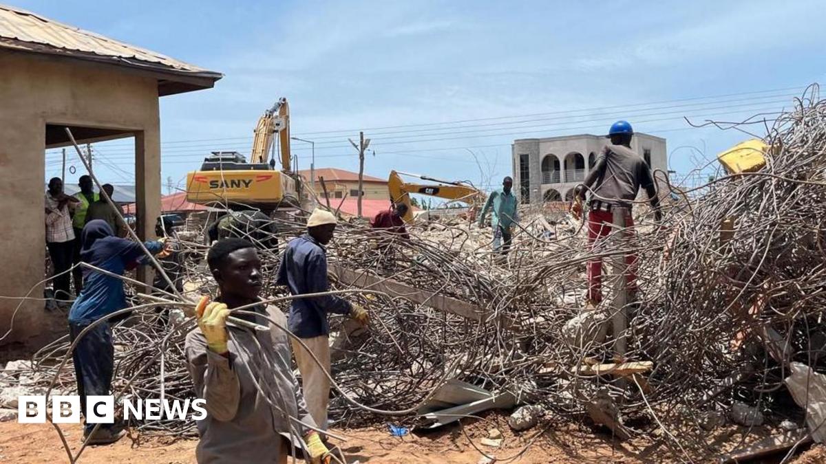 Accra New Town building collapse: Three killed as unfinished building crashes on church service in Ghana