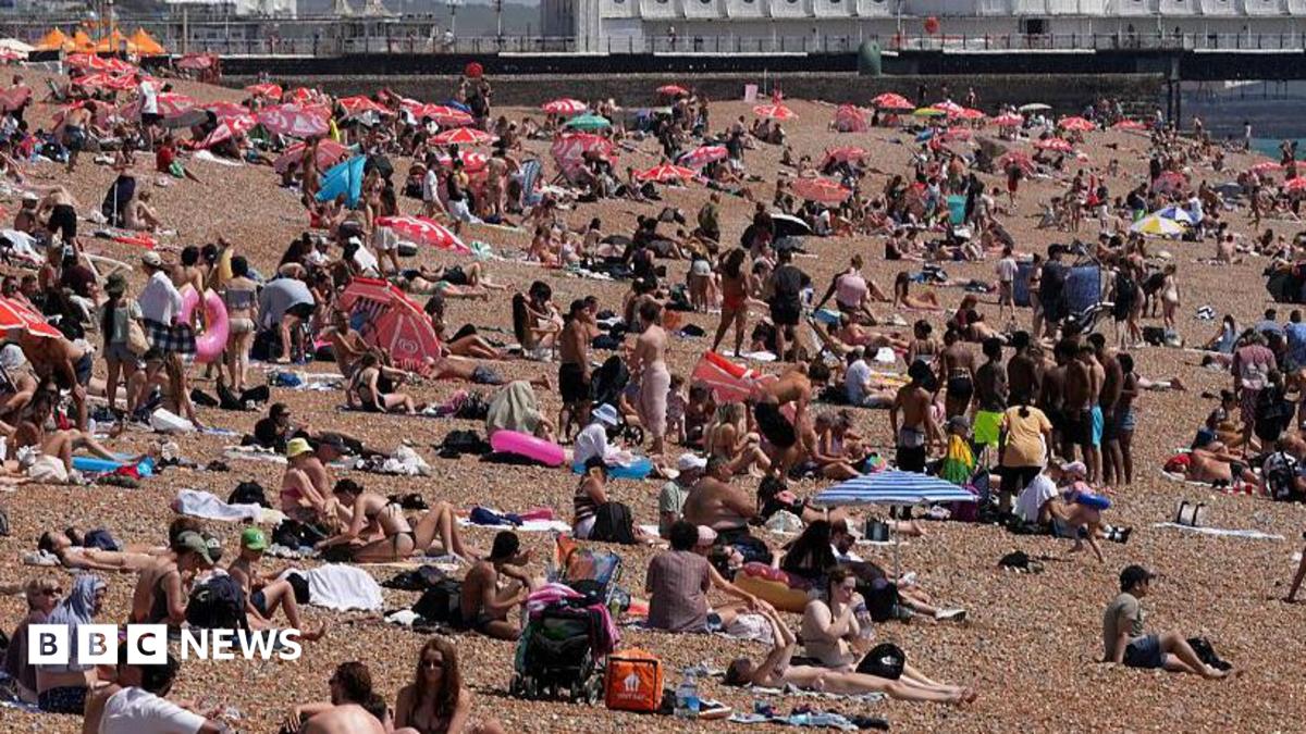 UK sets hottest June day record again as temperatures to fall