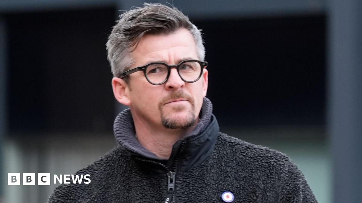 Joey Barton leaving court after hearing on offensive social media posts