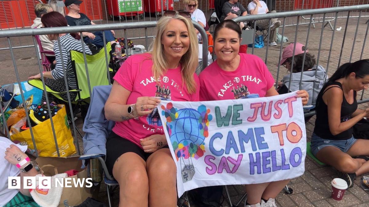 Take That fans camp outside stadium ahead of Southampton show