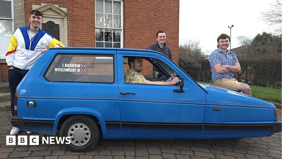 bbc.co.uk - Jude Winter - Mayor of Erewash completes 2,000-mile Europe run in Reliant Robin